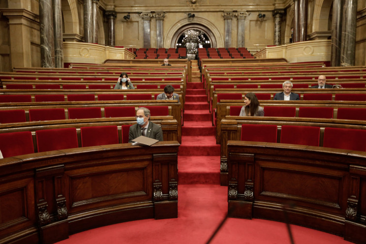 Quim Torra en el Parlamento de Cataluña / Gtres