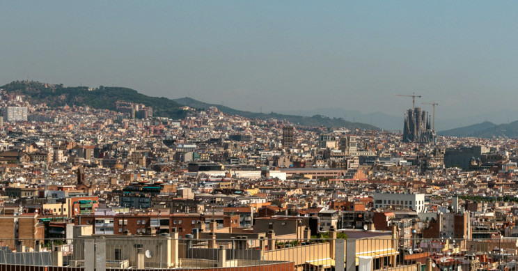 Panorámica de la ciudad de Barcelona