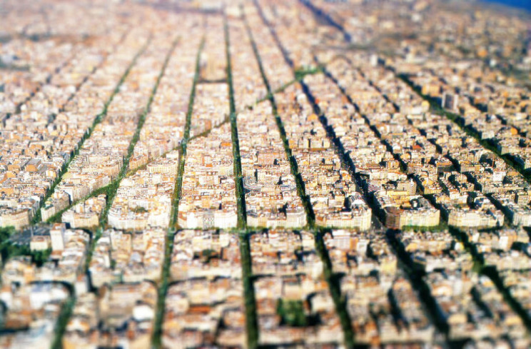 Imagen del modelo supermanzana de Barcelona / Flickr/Creative commons