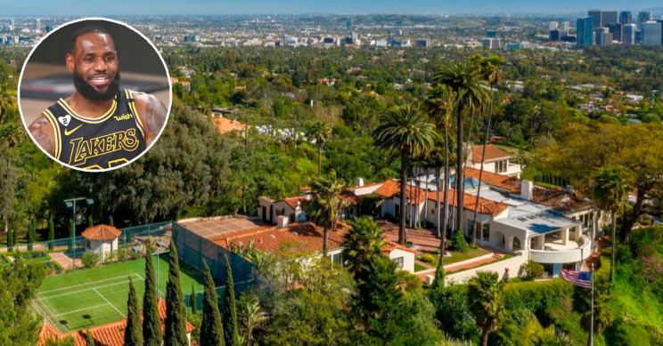 Vista aérea de la nueva casa de LeBron James / Realtor.com