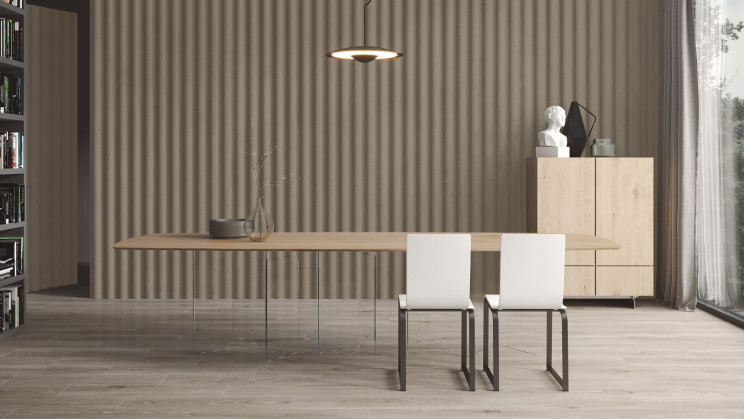 Fitwall® Wave Grey Sand de Krion / Porcelanosa