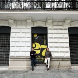 Pablo López, CEO de Silbon junto a Juan Jurado COO de Silbon en el exterior de la tienda de Serrano
