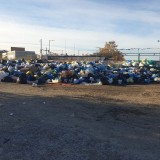 Basuras sin recoger en L'Arboç (Tarragona).
