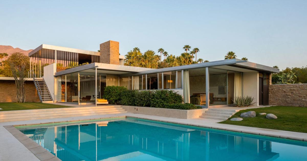 La famosa Casa Kaufmann, obra del arquitecto Richard Neutra, sale al