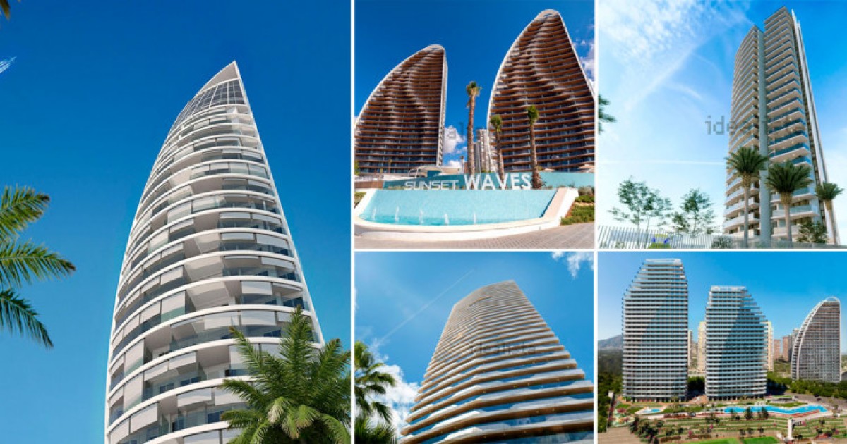 Brand new properties in Benidorm new skyscrapers with apartments for