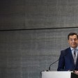 El presidente de la Junta de Andalucía, Juanma Moreno, interviene en el encuentro-coloquio Diálogos Sur, organizado por el Diario Sur. A 5 de octubre de 2026 en Málaga (Andalucía, España). El presidente de la Junta de Andalucía, Juanma Moreno, ha manifest