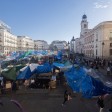 Vista general de la acampada en la Puerta del Sol, a 13 de octubre de 2026.