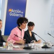 El ministro de Agricultura, Luis Planas, la ministra de Inclusión, Seguridad Social y Migraciones, Elma Saiz, y la ministra de Vivienda, Isabel Rodríguez.