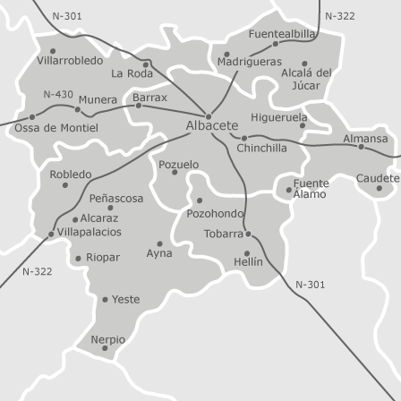 Mappa interattiva delle aree di interesse per selezionare la regione dove vuoi effettuare la ricerca