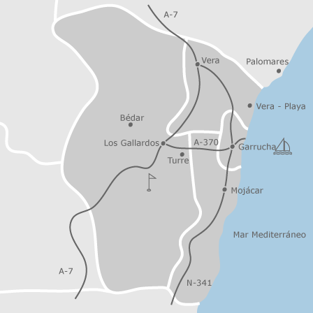 Mapa interactivo de zonas de interés para seleccionar la región donde quieres buscar
