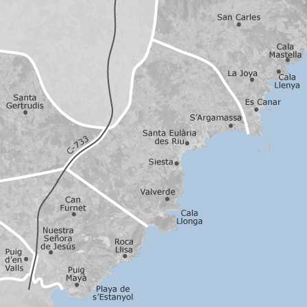 Mapa interactivo de zonas de interés para seleccionar la región donde quieres buscar