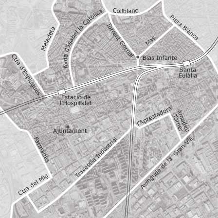 Interactive map of areas of interest to select the region you want to search in