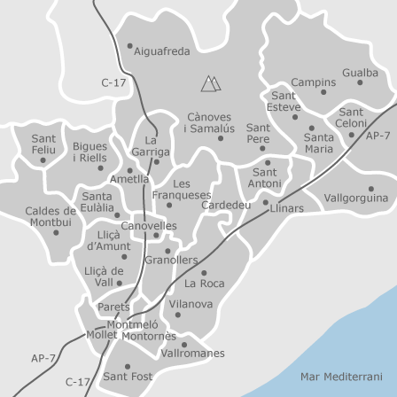 Mapa interactivo de zonas de interés para seleccionar la región donde quieres buscar