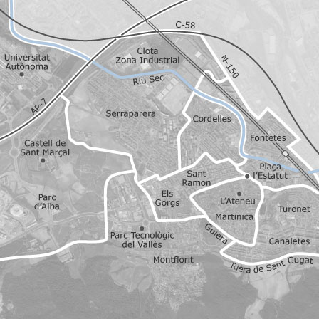 Mapa interactivo de zonas de interés para seleccionar la región donde quieres buscar