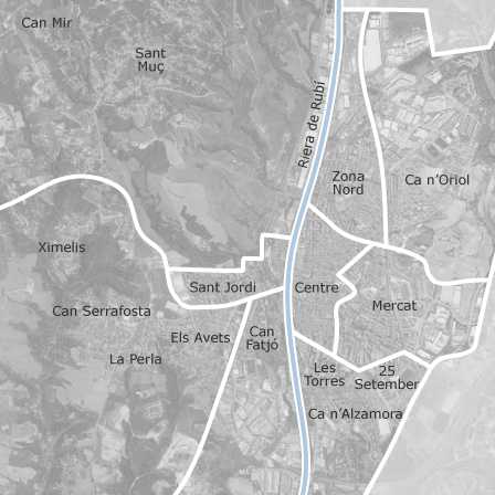 Mapa interactivo de zonas de interés para seleccionar la región donde quieres buscar