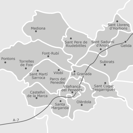 Mapa interactivo de zonas de interés para seleccionar la región donde quieres buscar