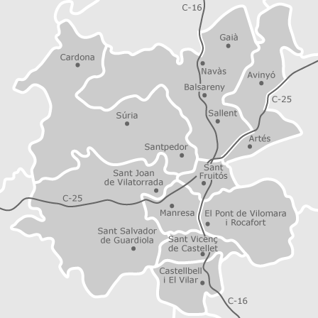 Mapa interactivo de zonas de interés para seleccionar la región donde quieres buscar