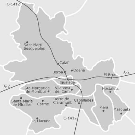Mapa interactivo de zonas de interés para seleccionar la región donde quieres buscar