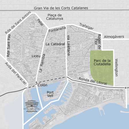 Mapa interactivo de zonas de interés para seleccionar la región donde quieres buscar