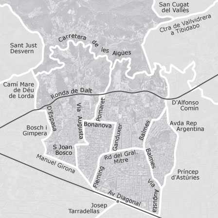 Mapa interactivo de zonas de interés para seleccionar la región donde quieres buscar