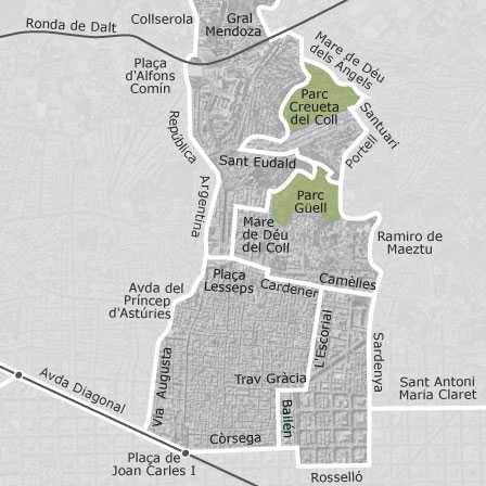 Mapa interactivo de zonas de interés para seleccionar la región donde quieres buscar