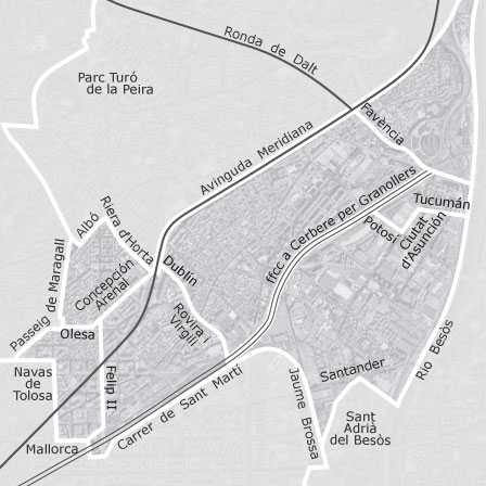 Mapa interactivo de zonas de interés para seleccionar la región donde quieres buscar
