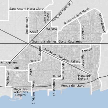 Mapa interactivo de zonas de interés para seleccionar la región donde quieres buscar