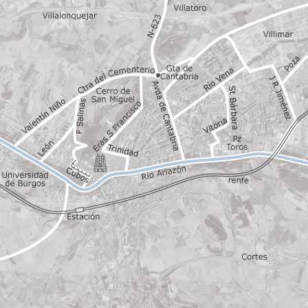 Mapa interactivo de zonas de interés para seleccionar la región donde quieres buscar