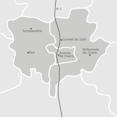 Mapa interactivo de zonas de interés para seleccionar la región donde quieres buscar