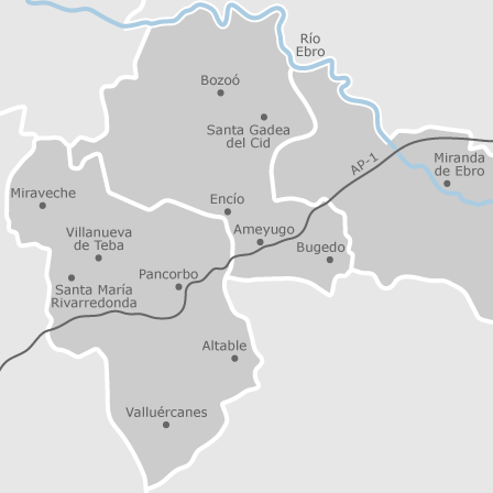 Mapa interactivo de zonas de interés para seleccionar la región donde quieres buscar