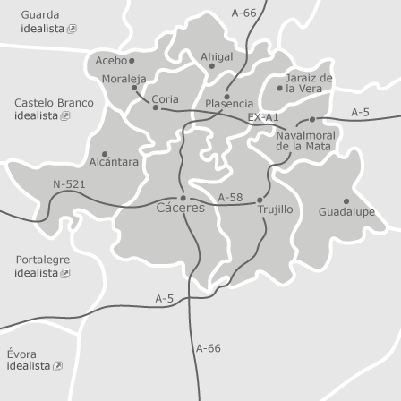 Carte interactive des zones d'intérêt pour sélectionner la région dans laquelle vous souhaitez effectuer une recherche