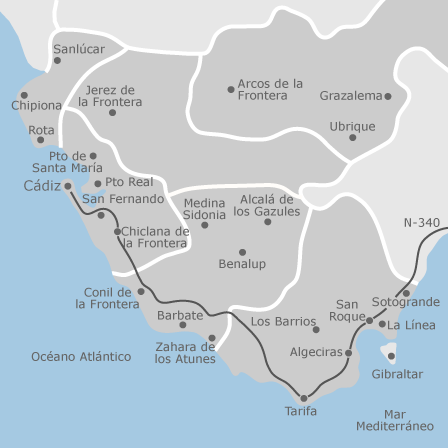 Mappa interattiva delle aree di interesse per selezionare la regione dove vuoi effettuare la ricerca
