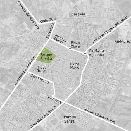 Mapa interactivo de zonas de interés para seleccionar la región donde quieres buscar