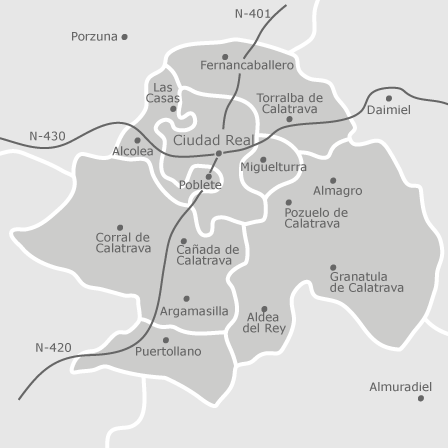 Mappa interattiva delle aree di interesse per selezionare la regione dove vuoi effettuare la ricerca