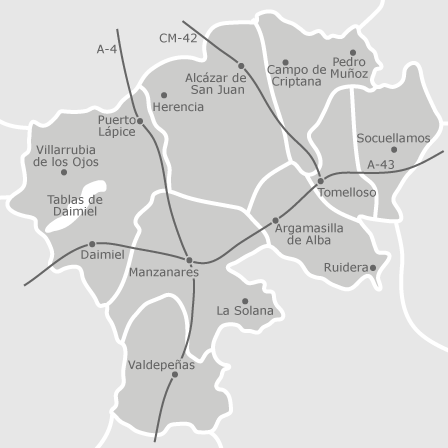 Mappa interattiva delle aree di interesse per selezionare la regione dove vuoi effettuare la ricerca