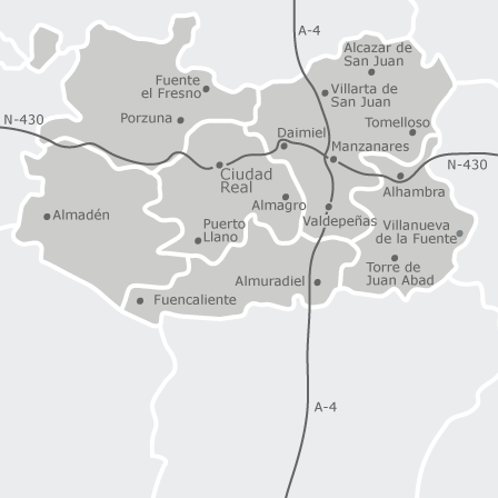 Mappa interattiva delle aree di interesse per selezionare la regione dove vuoi effettuare la ricerca