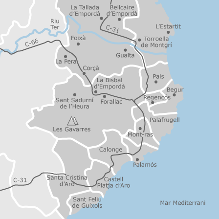 Mapa interactivo de zonas de interés para seleccionar la región donde quieres buscar