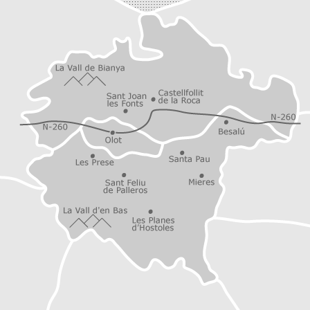 Mapa interactivo de zonas de interés para seleccionar la región donde quieres buscar