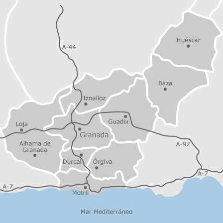 Mappa interattiva delle aree di interesse per selezionare la regione dove vuoi effettuare la ricerca