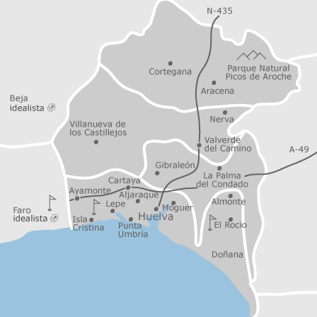 Mappa interattiva delle aree di interesse per selezionare la regione dove vuoi effettuare la ricerca