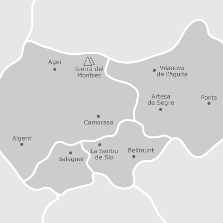 Interactive map of areas of interest to select the region you want to search in