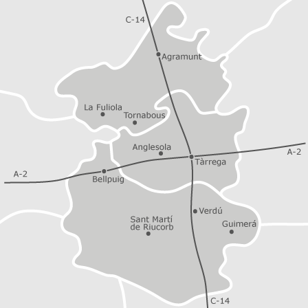 Interactive map of areas of interest to select the region you want to search in