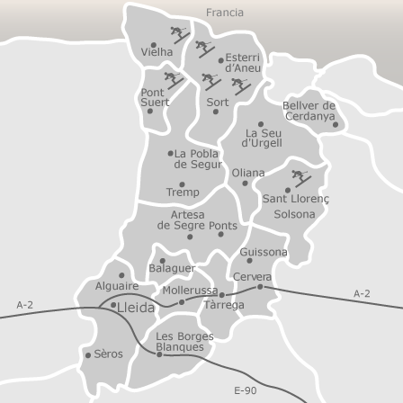 Mappa interattiva delle aree di interesse per selezionare la regione dove vuoi effettuare la ricerca