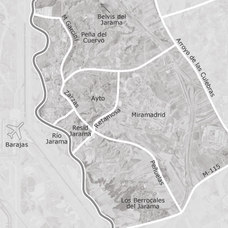 Mapa interactivo de zonas de interés para seleccionar la región donde quieres buscar