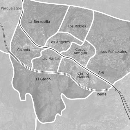 Mapa interactivo de zonas de interés para seleccionar la región donde quieres buscar