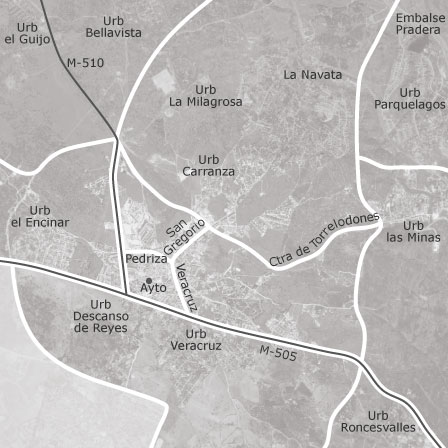 Mapa interactivo de zonas de interés para seleccionar la región donde quieres buscar
