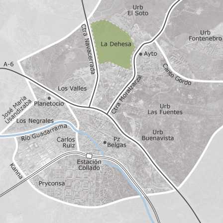 Mapa interactivo de zonas de interés para seleccionar la región donde quieres buscar