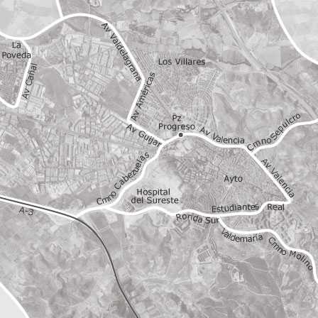 Mapa interactivo de zonas de interés para seleccionar la región donde quieres buscar