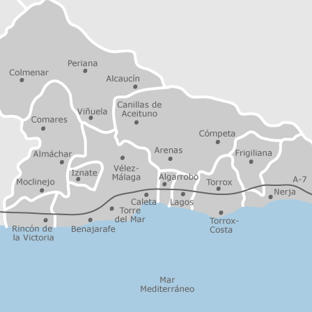 Mapa interactivo de zonas de interés para seleccionar la región donde quieres buscar