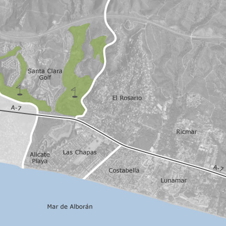 Mapa interactivo de zonas de interés para seleccionar la región donde quieres buscar